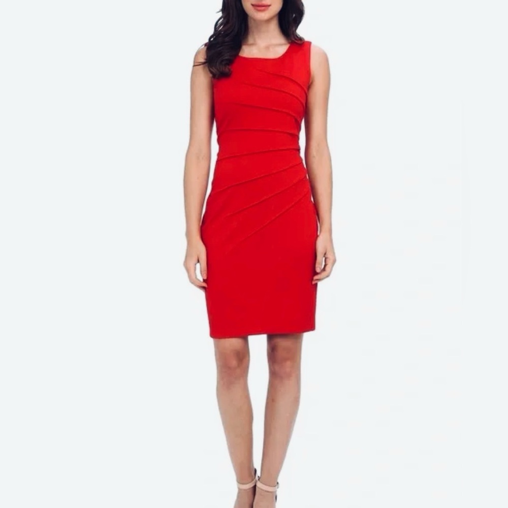 Calvin Klein Red Sleeveless Dress